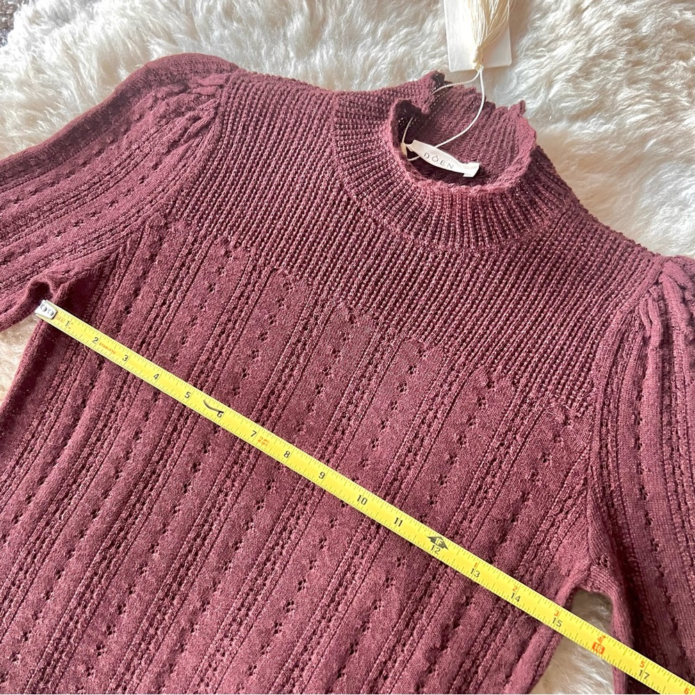💋SOLD💋🍂🤎DÔEN ‘Minou’ Silk Baby Alpaca Brown Turtleneck M✨ - Picture 7 of 14